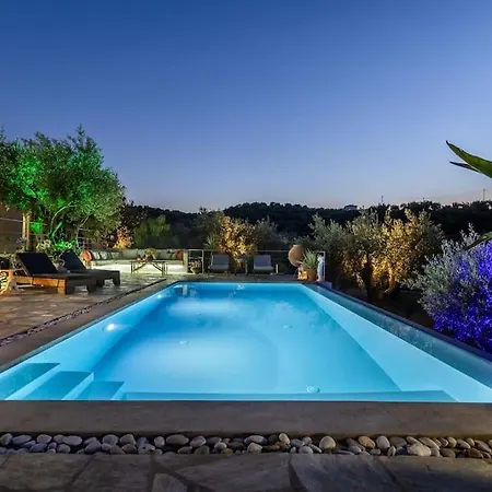 Blue Heaven Pool In Olive Grove Villa Skopelos